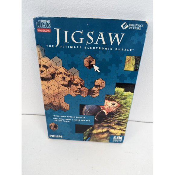 Jigsaw Ultimate Electronic Puzzle Interactive Compact Disc Phillips CD-I - Picture 1 of 4